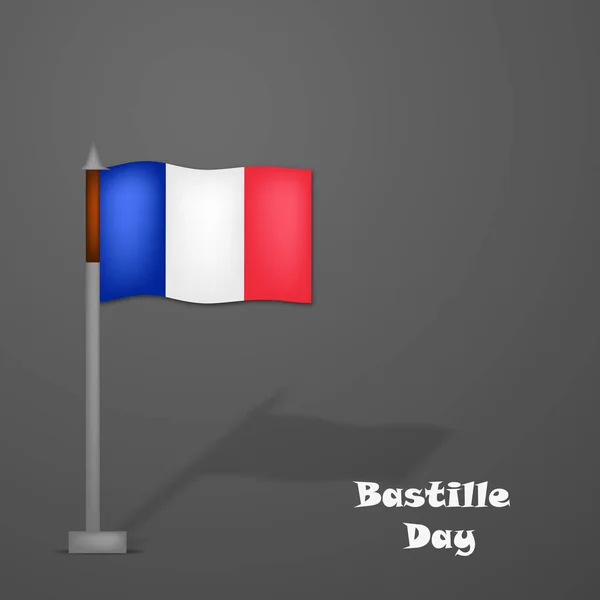 Ilustración de elementos para Francia Bastille Day background — Vector de stock