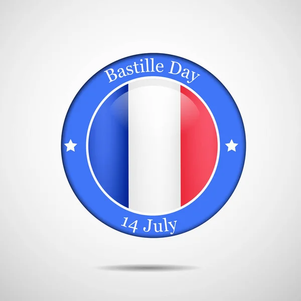 Ilustración de elementos para Francia Bastille Day background — Archivo Imágenes Vectoriales