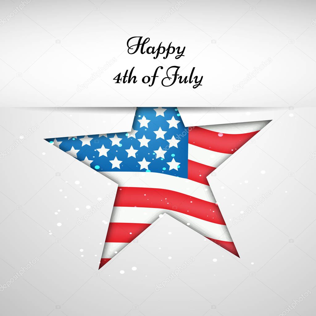 Illustration of U.S.A Independence Day background
