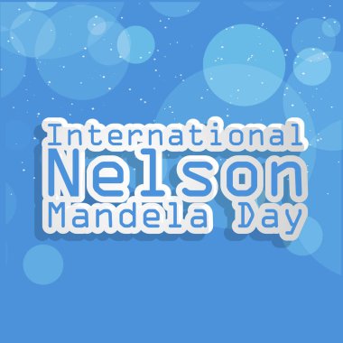 Uluslararası Nelson Mandela günü arka plan resmi