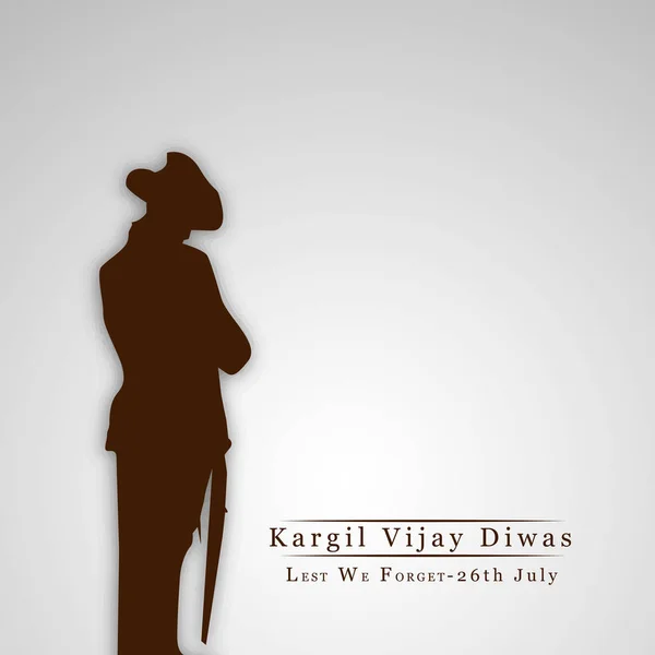 Ілюстрація Kargil Vijay Diwas фон — стоковий вектор