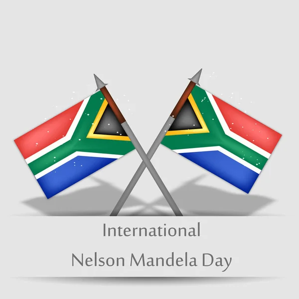 Ilustración del Día Internacional de Nelson Mandela Antecedentes — Vector de stock