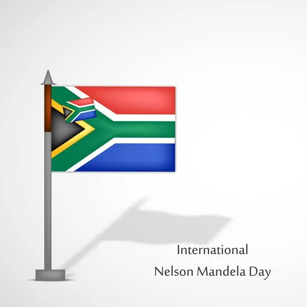 Ilustración del Día Internacional de Nelson Mandela Antecedentes — Vector de stock