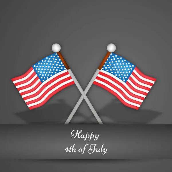 Ilustração dos EUA Dia da Independência fundo 4 de julho — Vetor de Stock