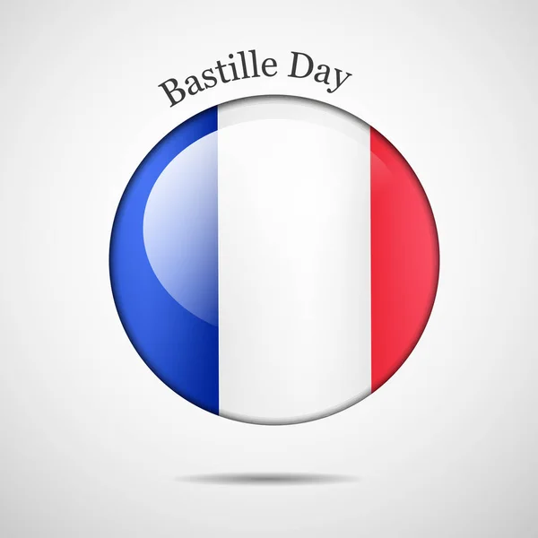 Ilustração de Bastille Day Background . — Vetor de Stock