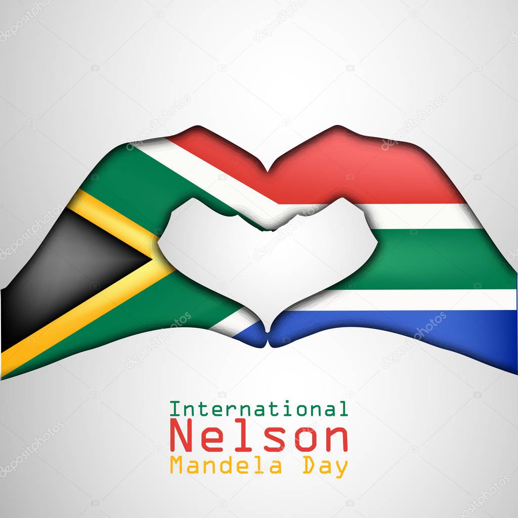 illustration of International Nelson Mandela Day Background