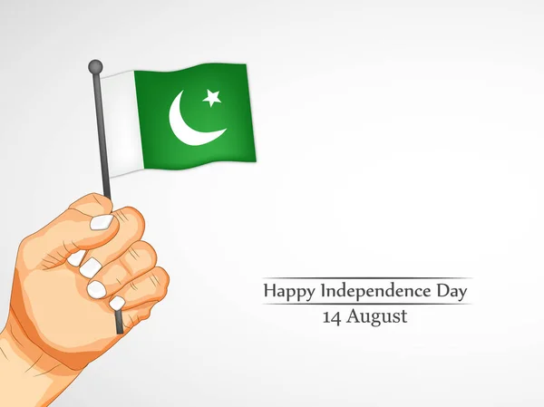 Illustrazione del Pakistan Independence Day Background 14 agosto — Vettoriale Stock