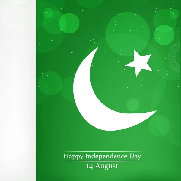 Illustration du Jour de l'indépendance du Pakistan Contexte 14 août — Image vectorielle