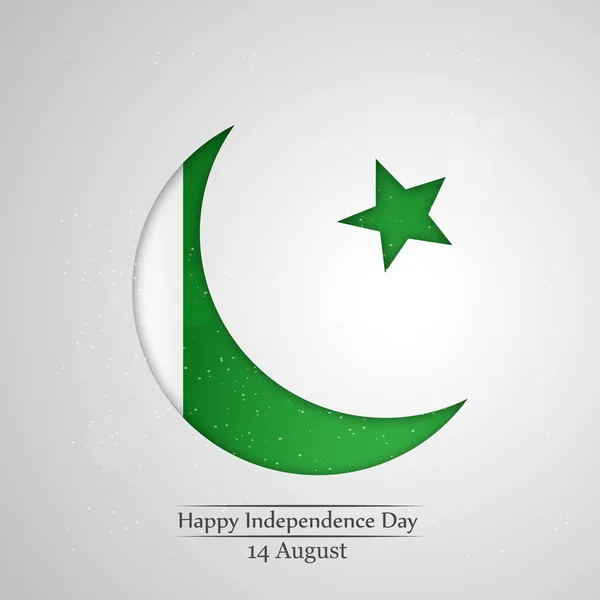 Illustratie van Pakistan Independence Day achtergrond 14 van augustus — Stockvector