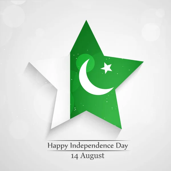 Illustratie van Pakistan Independence Day achtergrond 14 van augustus — Stockvector