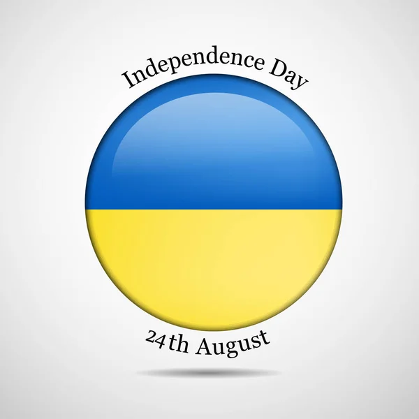 Ilustração da Ucrânia Dia da Independência Fundo 24 de agosto — Vetor de Stock