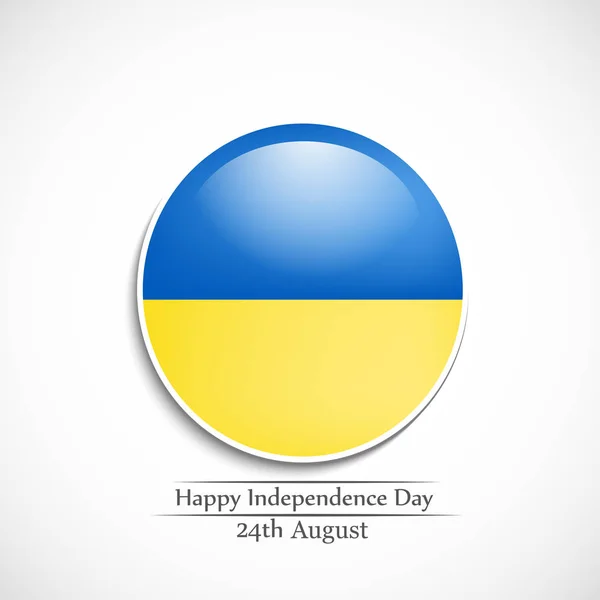 Illustration of Ukraine Independence Day Background 24th of August — Stock Vector