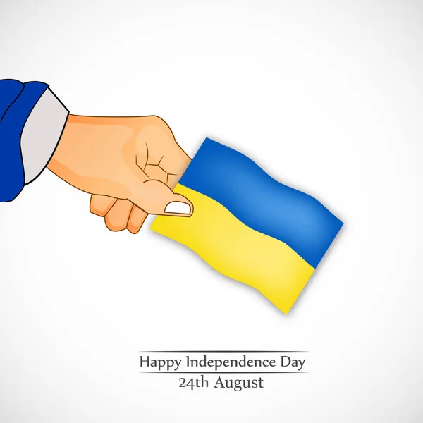 Ilustração da Ucrânia Dia da Independência Fundo 24 de agosto — Vetor de Stock