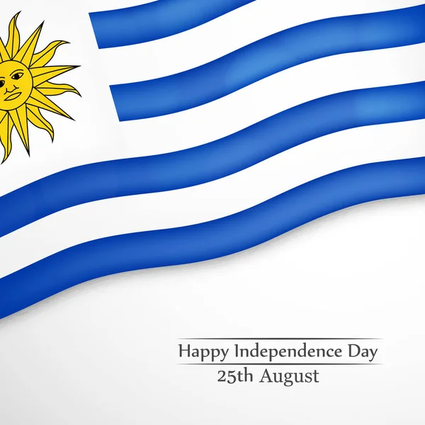 Ilustración de Uruguay Día de la Independencia antecedentes 25 de agosto — Archivo Imágenes Vectoriales