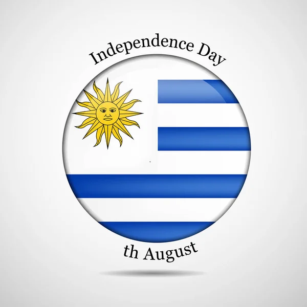 Ábrán az uruguayi függetlenség napja háttér augusztus 25-éig — Stock Vector