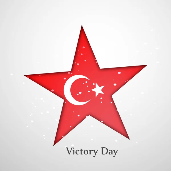 Illustration des Sieges Tag in der Türkei Hintergrund — Stockvektor