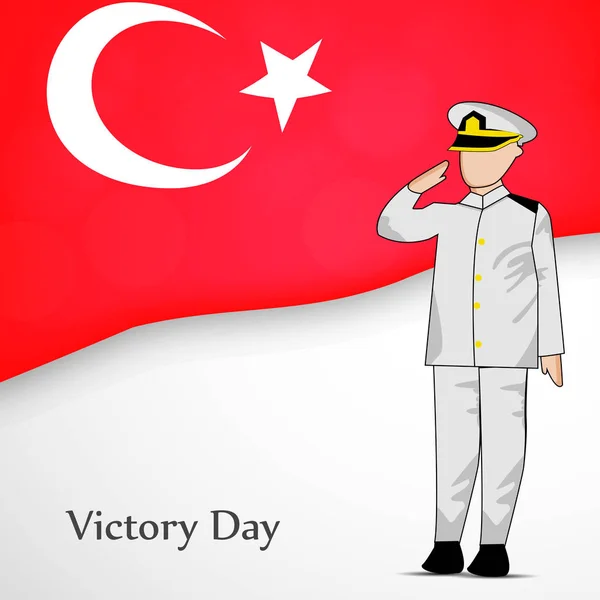 Иллюстрация Дня Победы в Турции — стоковый вектор