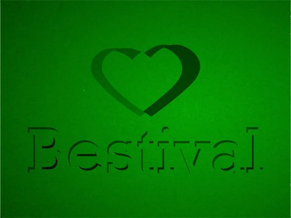 Bestialischer Text mit Effekten für Bestialisches Fest — Stockvektor