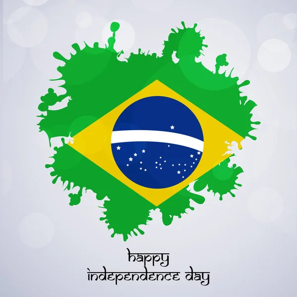 Ilustração de elementos para o Dia da Independência do Brasil — Vetor de Stock