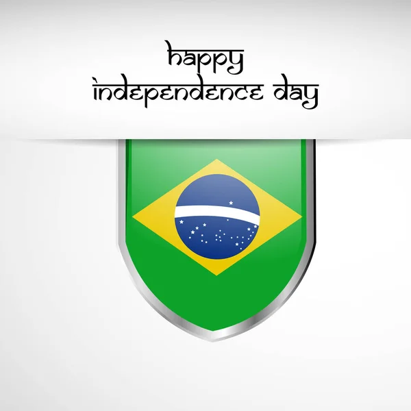 Ilustracja elementów na dzień niepodległości Brazylii — Wektor stockowy