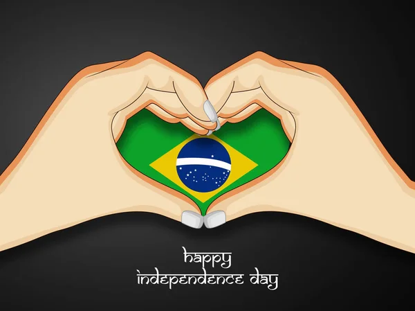 Ilustração de elementos para o Dia da Independência do Brasil — Vetor de Stock