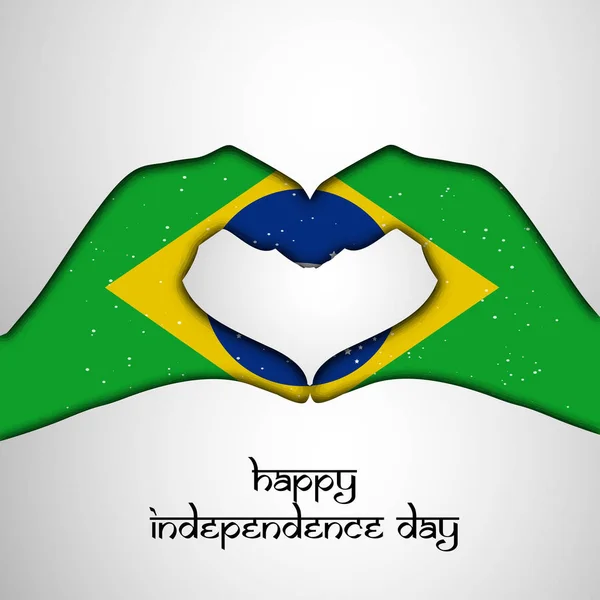 Illustration von Elementen für den brasilianischen Unabhängigkeitstag — Stockvektor