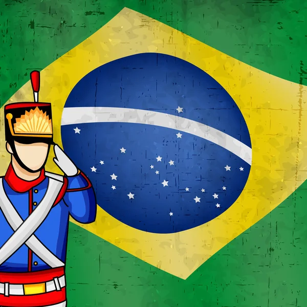 Иллюстрация элементов ко Дню Независимости Бразилии — стоковый вектор