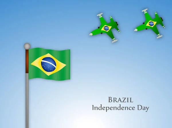 Illustratie van elementen voor de dag van de onafhankelijkheid van Brazilië — Stockvector