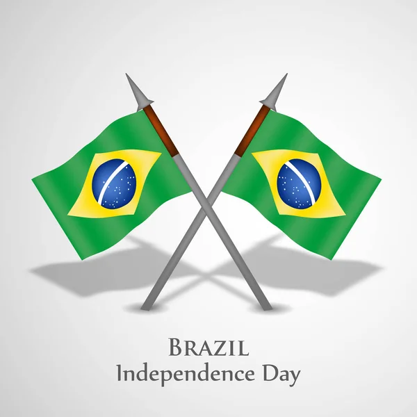 Ilustração de elementos para o Dia da Independência do Brasil — Vetor de Stock