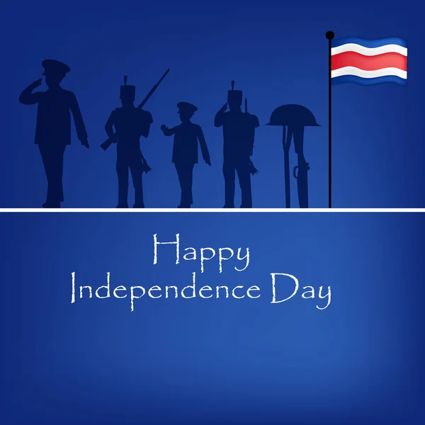 Иллюстрация к Дню независимости Коста-Рики — стоковый вектор