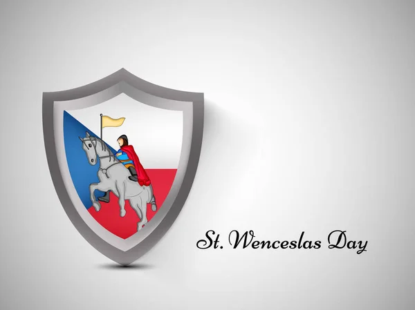 Ilustración de los antecedentes del día de San Wenceslao de la República Checa — Vector de stock