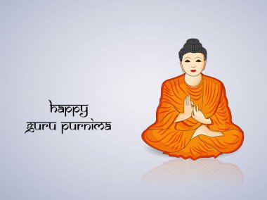 Illustration of background for Hindu festival Guru Purnima clipart