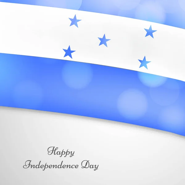 Ilustração do Dia da Independência de Honduras fundo — Vetor de Stock