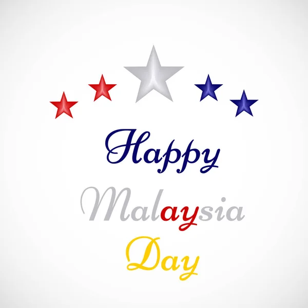 Illusztráció: Malajzia függetlenség napja háttér — Stock Vector