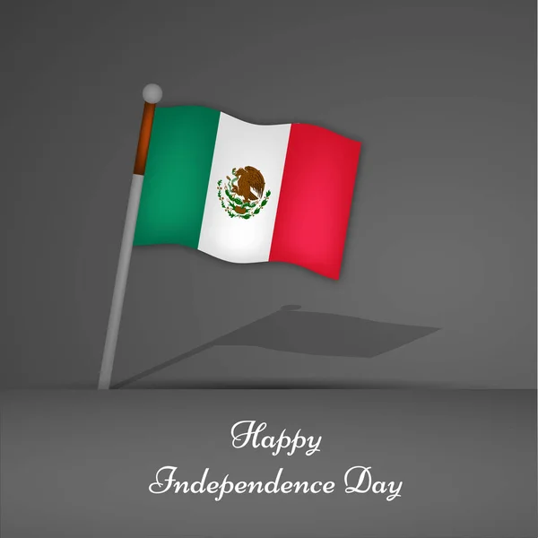 Ilustração do Dia da Independência do México fundo — Vetor de Stock