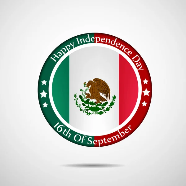 Ilustración del Día de la Independencia de México Antecedentes — Archivo Imágenes Vectoriales