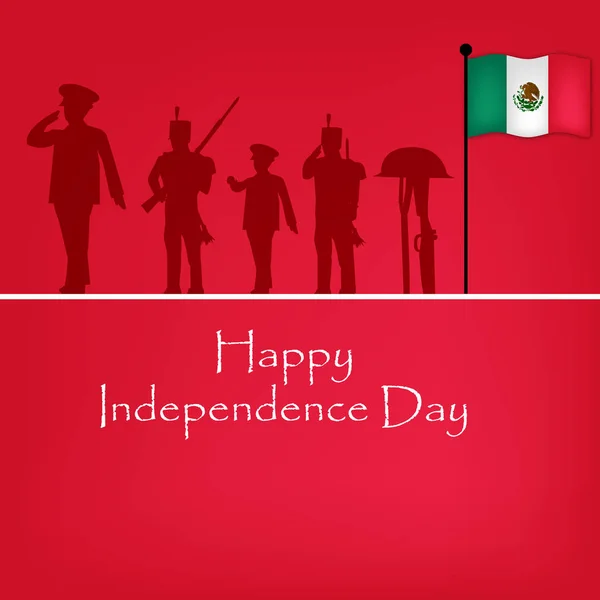 Ilustración del Día de la Independencia de México Antecedentes — Vector de stock