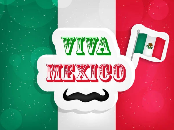 Illustration of Mexico Independence Day Background — Stock Vector