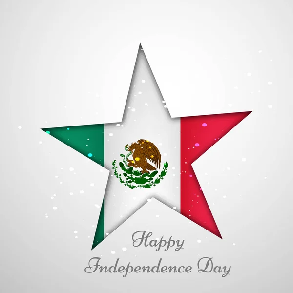 Ilustração do Dia da Independência do México fundo — Vetor de Stock