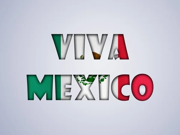 Ilustração do Dia da Independência do México fundo — Vetor de Stock