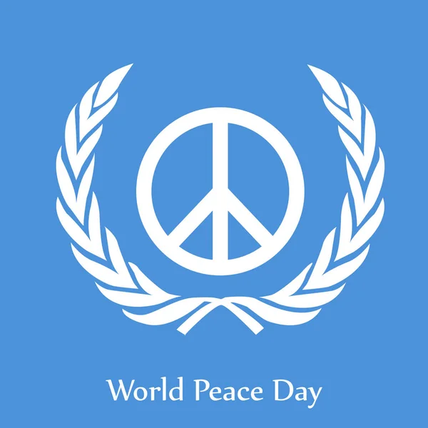 Ilustración del Día Mundial de la Paz Antecedentes — Archivo Imágenes Vectoriales