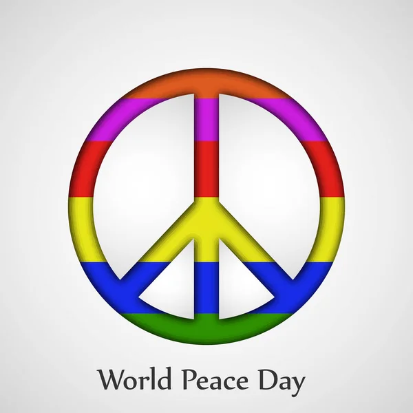 世界平和の日背景イラスト — ストックベクタ