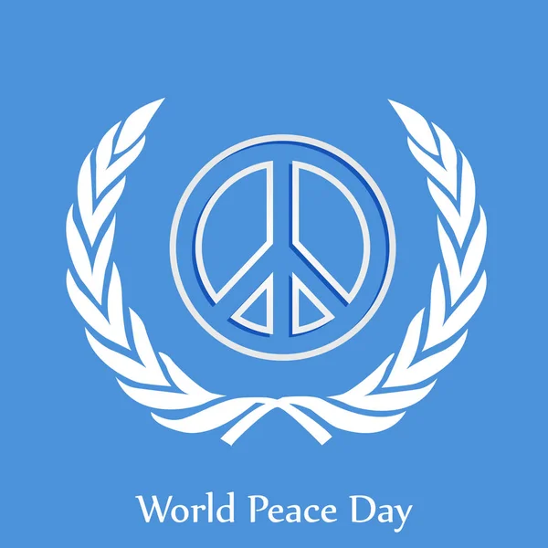 Ilustración del Día Mundial de la Paz Antecedentes — Vector de stock