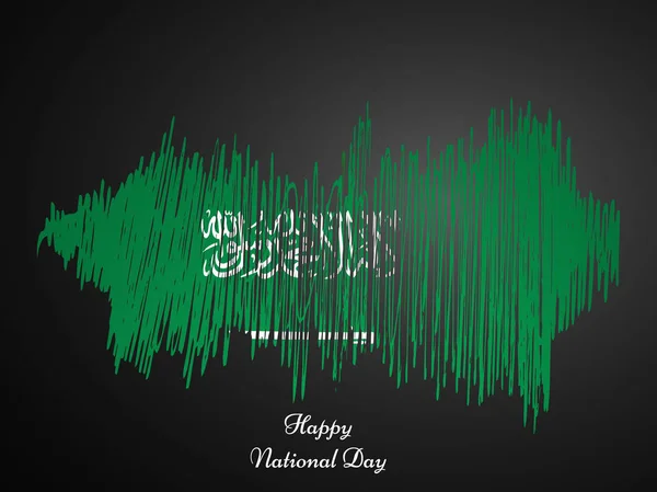 Illustration of Saudi Arabia National Day Background — Stock Vector