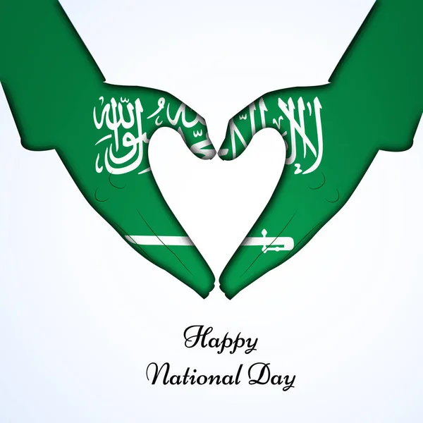 Ilustração do fundo do Dia Nacional da Arábia Saudita — Vetor de Stock