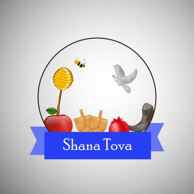 Yahudi yeni yılı Shanah Tovah arka plan resmi