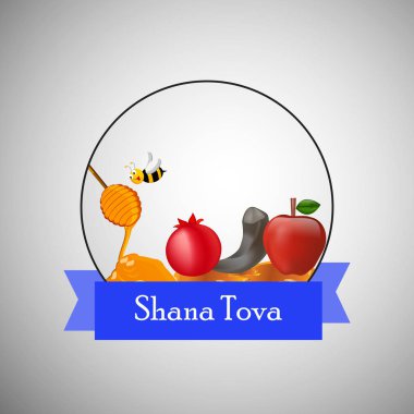 Yahudi yeni yılı Shanah Tovah arka plan resmi