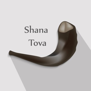 illustration of Jewish New Year Shanah Tovah background clipart