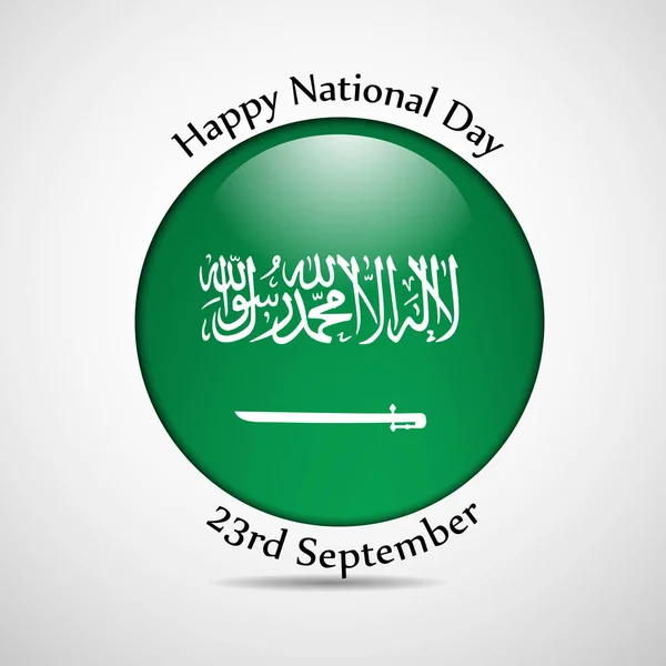 Ilustração do fundo do Dia Nacional da Arábia Saudita — Vetor de Stock