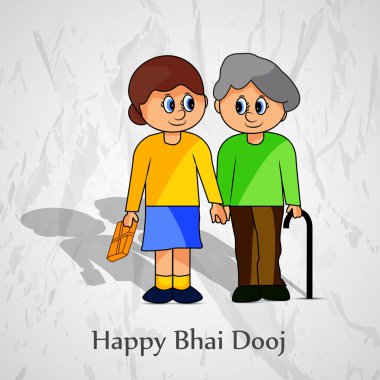Hindu festivali Bhai Dooj arka plan resmi